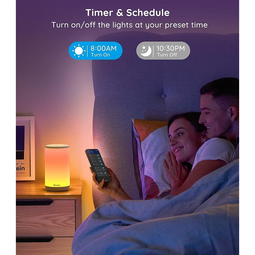 Govee - LED RGBIC Dimmelhető asztali lámpa AURA 2 2200-6500K Wi-Fi Matter