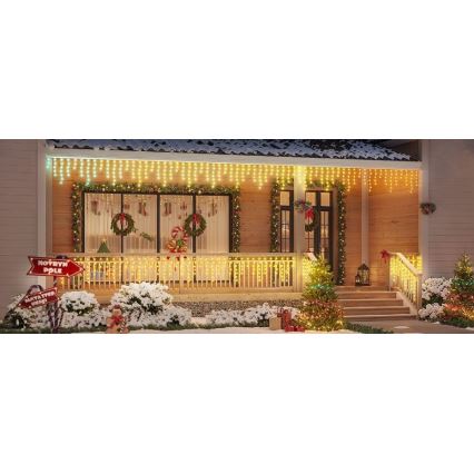 Govee - LED RGBIC Kültéri lánc Intelligens jégcsapok 10m Wi-Fi Matter IP65