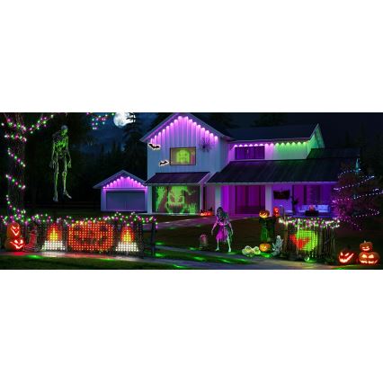 Govee - LED RGBIC Kültéri világító háló 143x85cm Wi-Fi Matter IP65