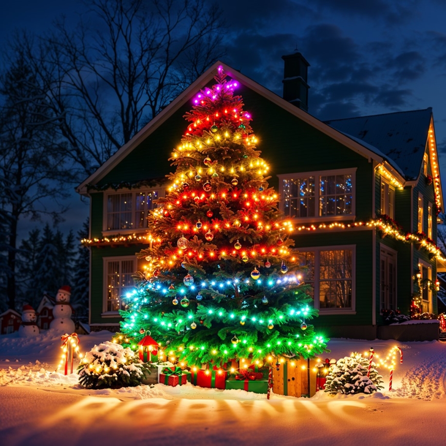 Govee - LED RGBICW kültéri karácsonyi lánc 2700-6500K 20m Wi-Fi Matter IP66