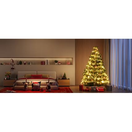 Govee - LED RGBICW kültéri karácsonyi lánc 2700-6500K 20m Wi-Fi Matter IP66