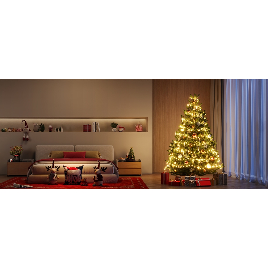 Govee - LED RGBICW kültéri karácsonyi lánc 2700-6500K 20m Wi-Fi Matter IP66