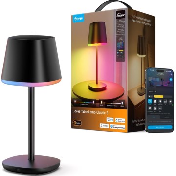 Govee - LED RGBICWW Állítható fényerőjű asztali lámpa CLASSIC MATTER LED/10W/5V 4800mAh Wi-Fi