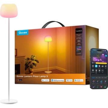 Govee - LED RGBICWW Fényerőszabályozható állólámpa LANTERN MATTER LED/24W/230V Wi-Fi 160 cm