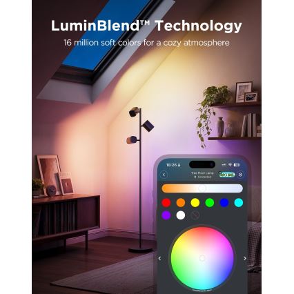 Govee - LED RGBICWW Fényerőszabályozható állólámpa TREE MATTER LED/48W/230V Wi-Fi