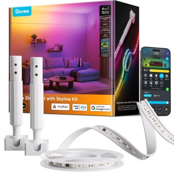 Govee - LED RGBICWW függesztett LED-szalag/36W/24V 4m Skyline Matter Wi-Fi