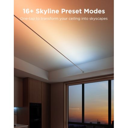 Govee - LED RGBICWW függesztett LED-szalag/36W/24V 4m Skyline Matter Wi-Fi