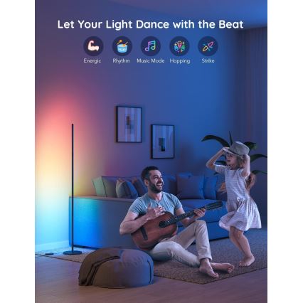 Govee - LED RGBW fényerőszabályozható állólámpa LITE MATTER LED/24W/230V Wi-Fi 36 cm