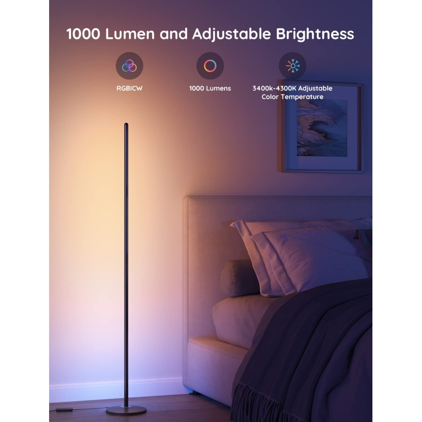 Govee - LED RGBW fényerőszabályozható állólámpa LITE MATTER LED/24W/230V Wi-Fi 36 cm
