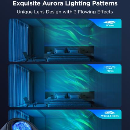 Govee - LED RGBW Galaxy Világítás Projektor Pro Wi-Fi Matter