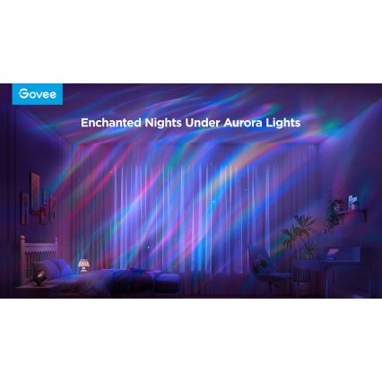 Govee - LED RGBW Galaxy Világítás Projektor Pro Wi-Fi Matter