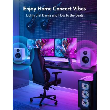 Govee - M1 PRO PREMIUM Smart RGBICW+ LED szalag 5m Wi-Fi