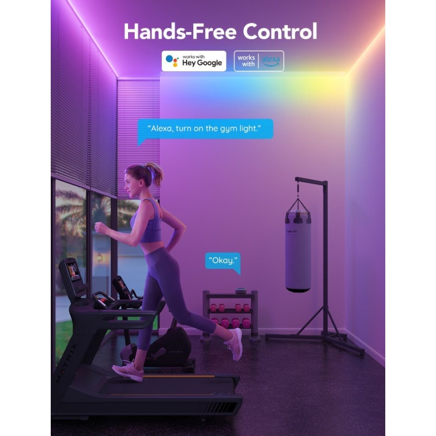 Govee - M1 PRO PREMIUM Smart RGBICW+ LED szalag 5m Wi-Fi