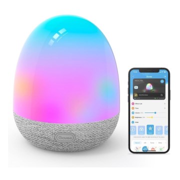 Govee - RGBIC éjszakai okos LED lámpa hangszóróval, Wi-Fi kapcsolattal