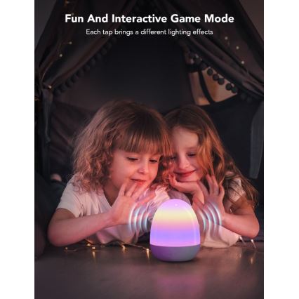 Govee - RGBIC éjszakai okos LED lámpa hangszóróval, Wi-Fi kapcsolattal