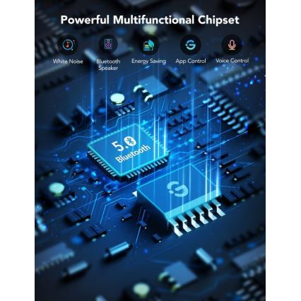 Govee - RGBIC éjszakai okos LED lámpa hangszóróval, Wi-Fi kapcsolattal