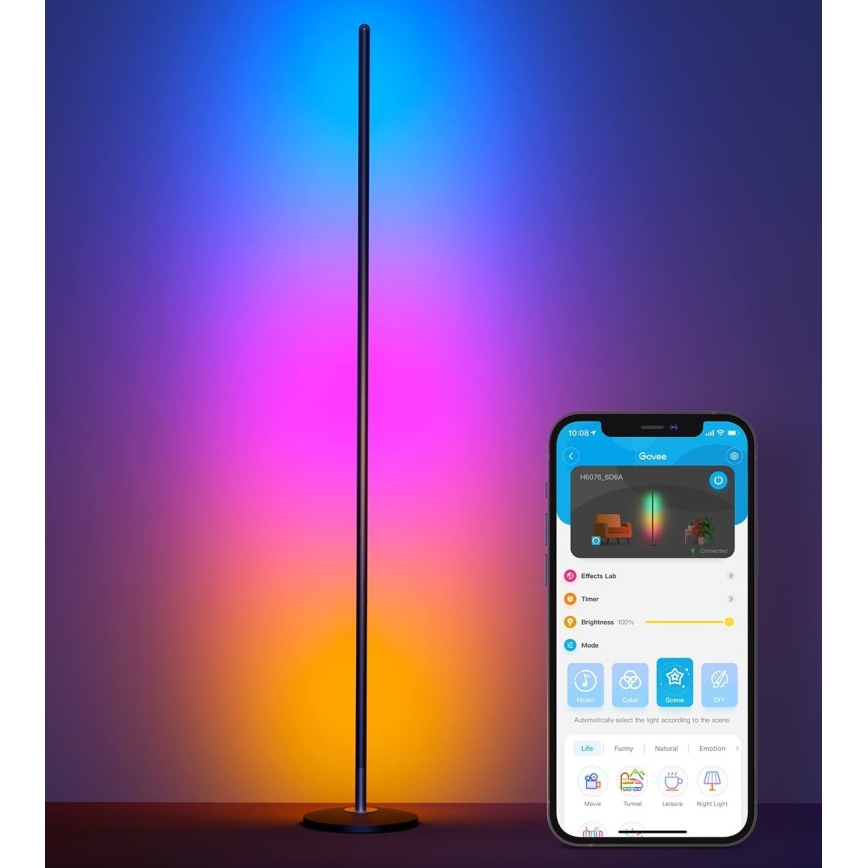 Govee - RGBICW Smart Sarki állólámpa Wi-Fi