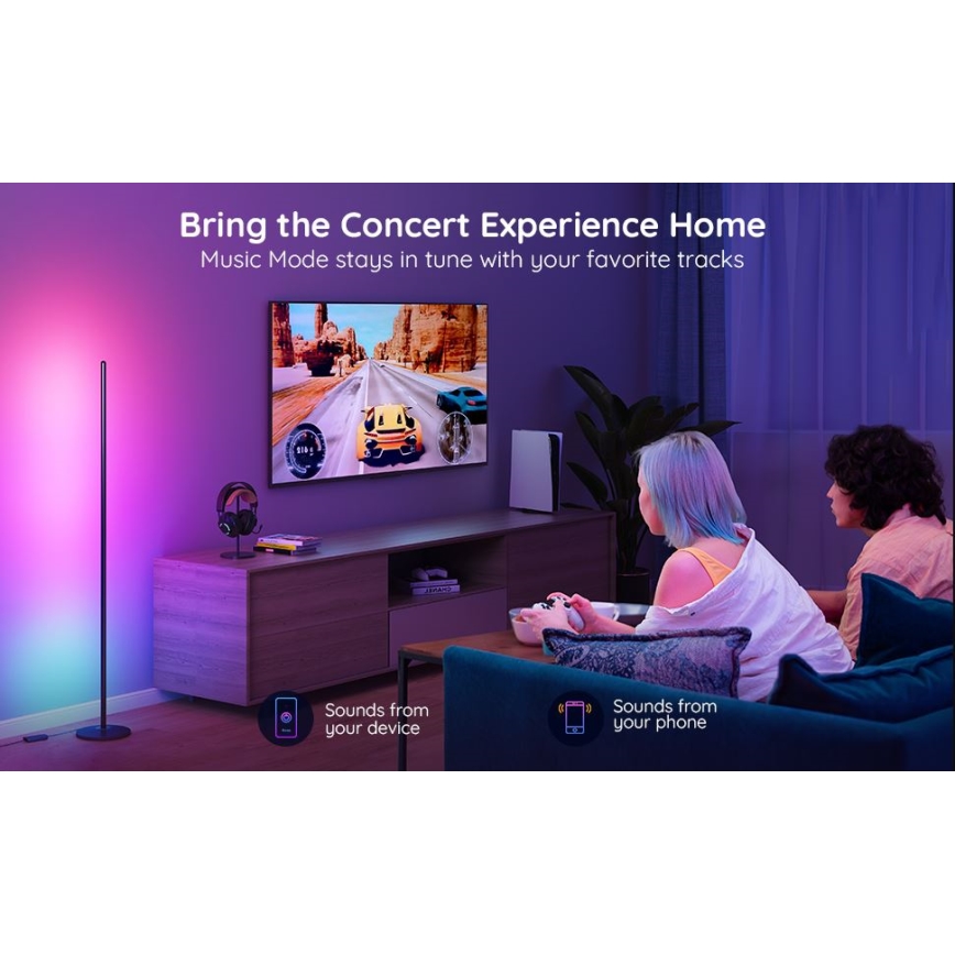 Govee - RGBICW Smart Sarki állólámpa Wi-Fi