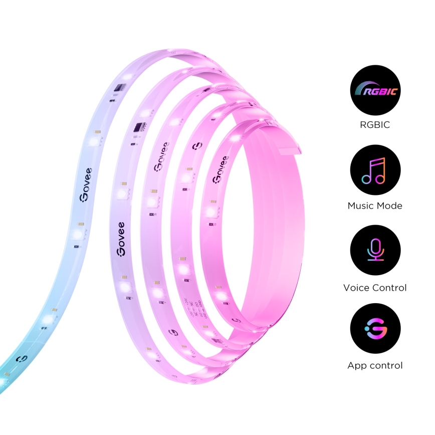 Govee - SMART PRO RGBICW fényerőszabályozható LED szalag/12W/24V 3m Wi-Fi