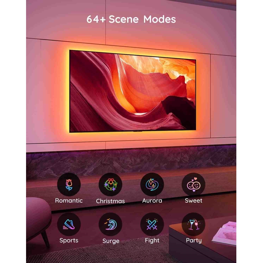 Govee - TV 46-60 Okos LED háttérvilágítás RGB