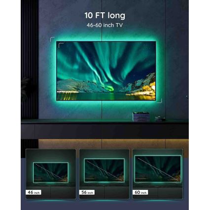 Govee - TV 46-60 Okos LED háttérvilágítás RGB