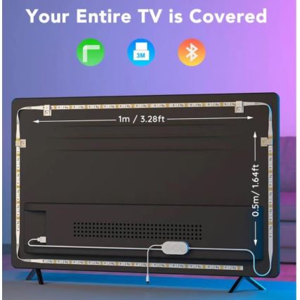 Govee - TV 46-60 Okos LED háttérvilágítás RGB