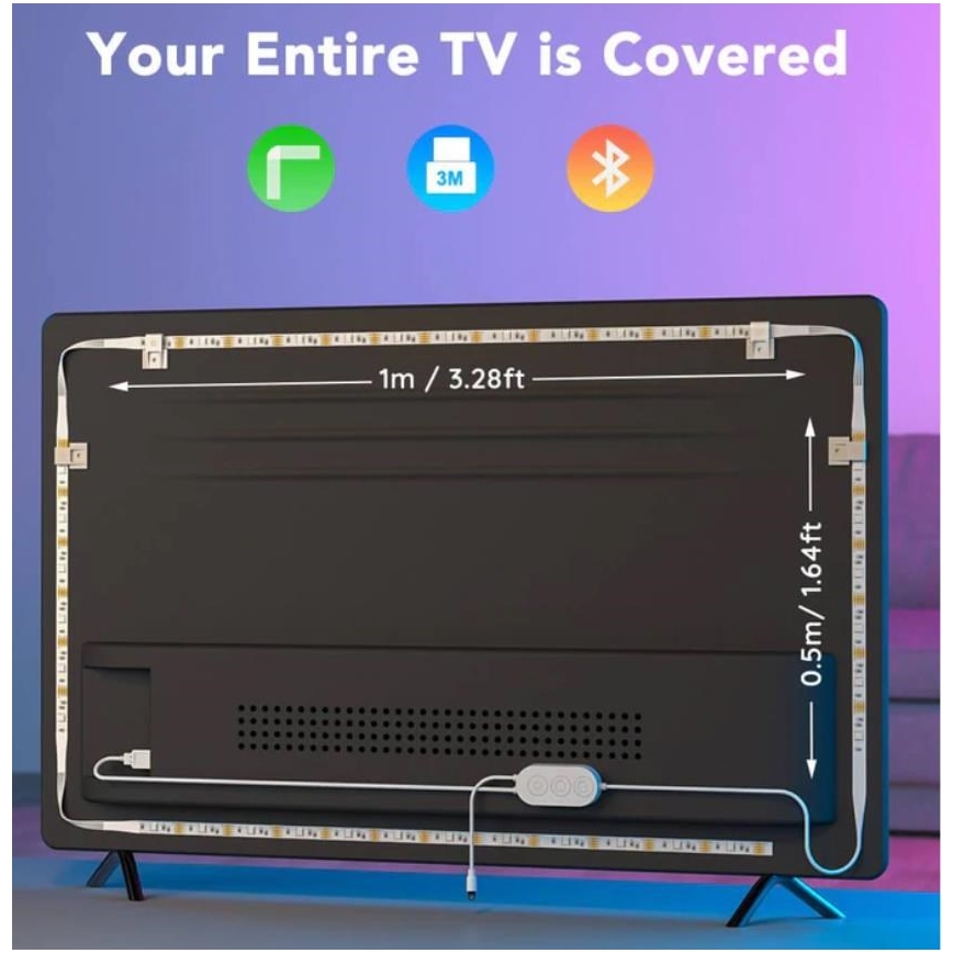 Govee - TV 46-60 Okos LED háttérvilágítás RGB