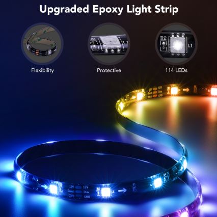 Govee - TV 55-65 SMART LED háttérvilágítás RGBIC Wi-Fi