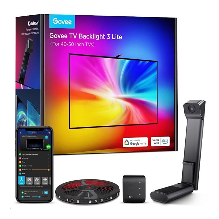 Govee - TV Backlight 3 Lite TV 40-50 SMART LED háttérvilágítás RGBICW Wi-Fi IP67 + távirányító