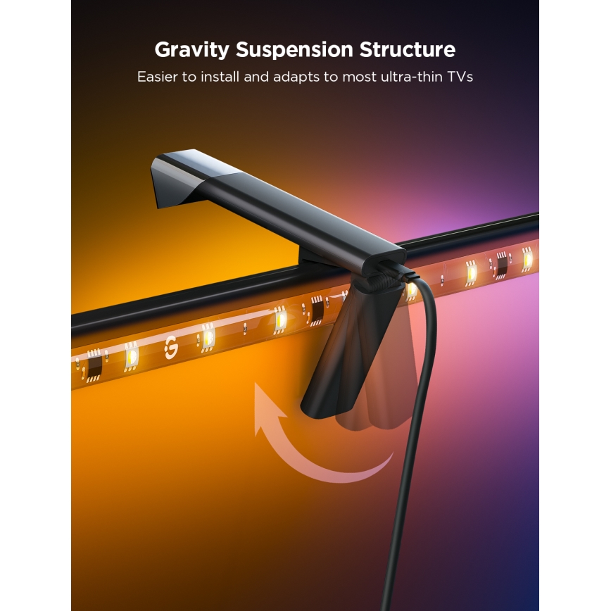 Govee - TV Backlight 3 Lite TV 40-50 SMART LED háttérvilágítás RGBICW Wi-Fi IP67 + távirányító