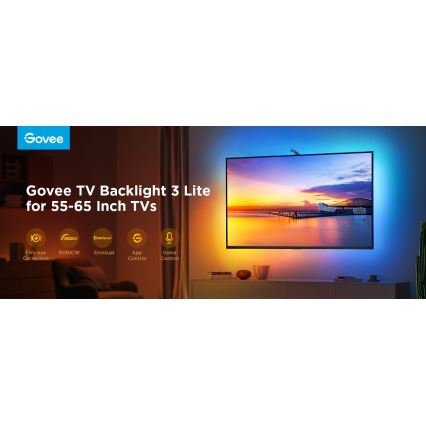 Govee - TV Backlight 3 Lite TV 40-50 SMART LED háttérvilágítás RGBICW Wi-Fi IP67 + távirányító