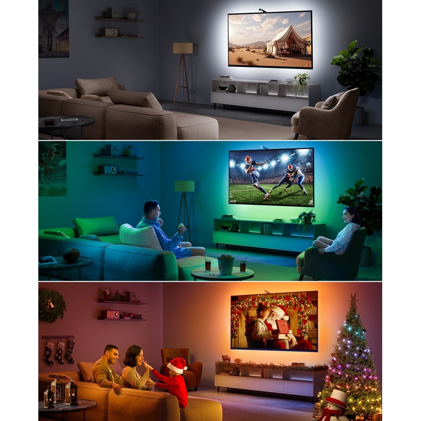 Govee - TV Backlight 3 Lite TV 55-65 SMART LED háttérvilágítás RGBICW Wi-Fi IP67 + távirányítás