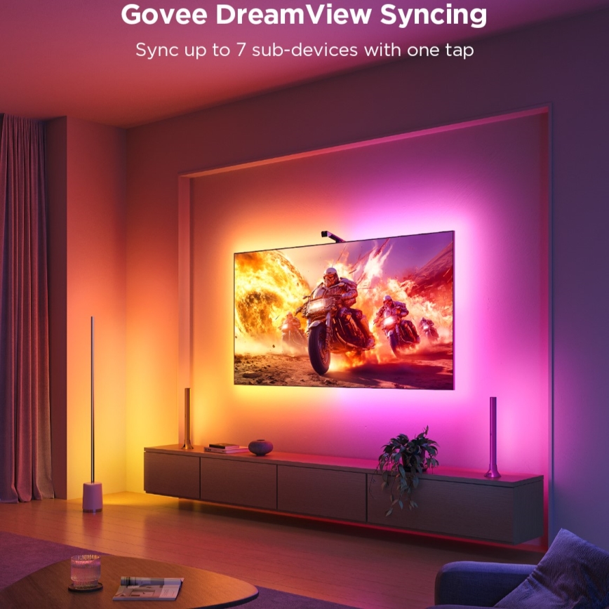 Govee - TV Backlight 3 Lite TV 55-65 SMART LED háttérvilágítás RGBICW Wi-Fi IP67 + távirányítás