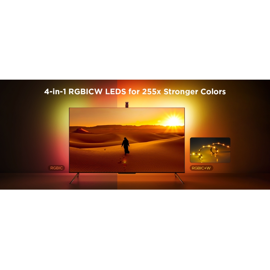 Govee - TV Backlight 3 Lite TV 55-65 SMART LED háttérvilágítás RGBICW Wi-Fi IP67 + távirányítás