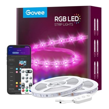 Govee - Wi-Fi RGB okos LED szalag 15 m + távirányító