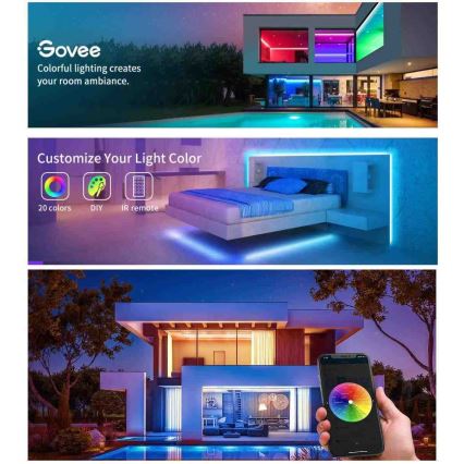 Govee - Wi-Fi RGB Smart LED szalag 10m