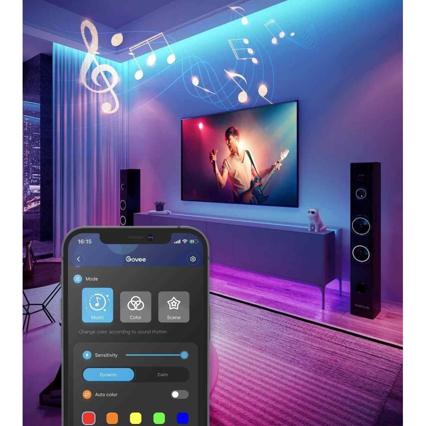 Govee - Wi-Fi RGB Smart LED szalag 10m