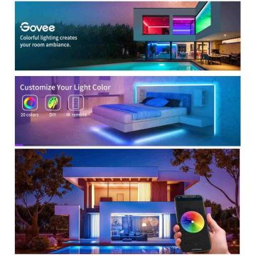Govee - Wi-Fi RGB Smart LED szalag 15m + távirányítás