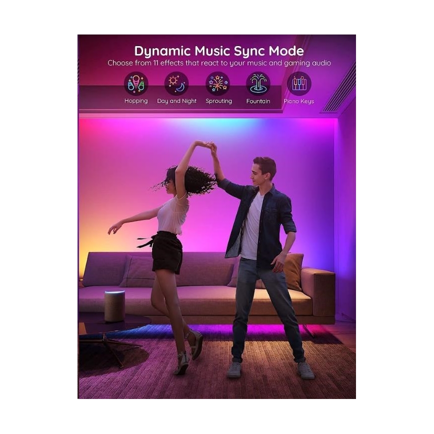 Govee - Wi-Fi RGBIC PRO okos LED szalag 10m