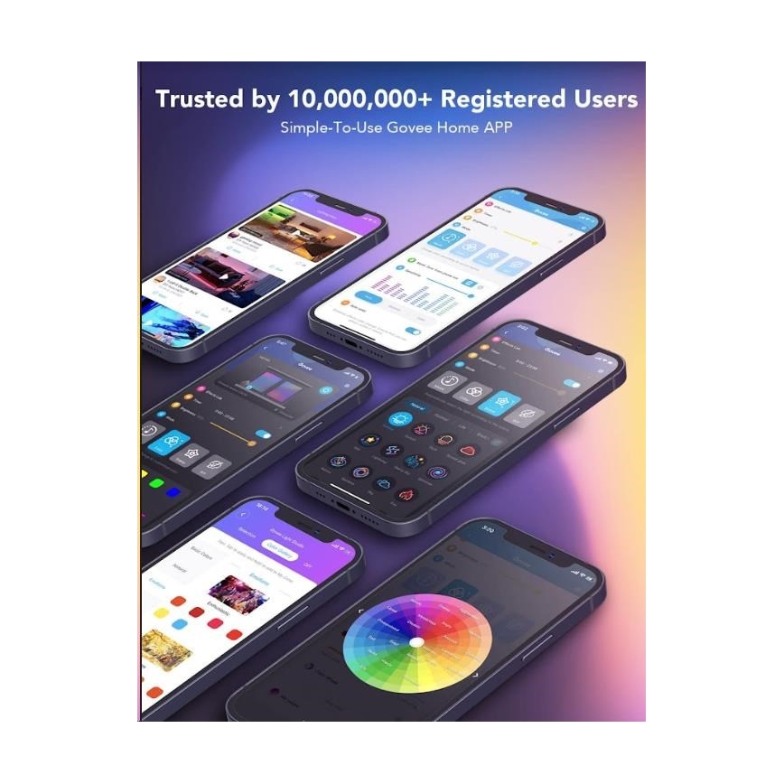 Govee - Wi-Fi RGBIC PRO okos LED szalag 10m