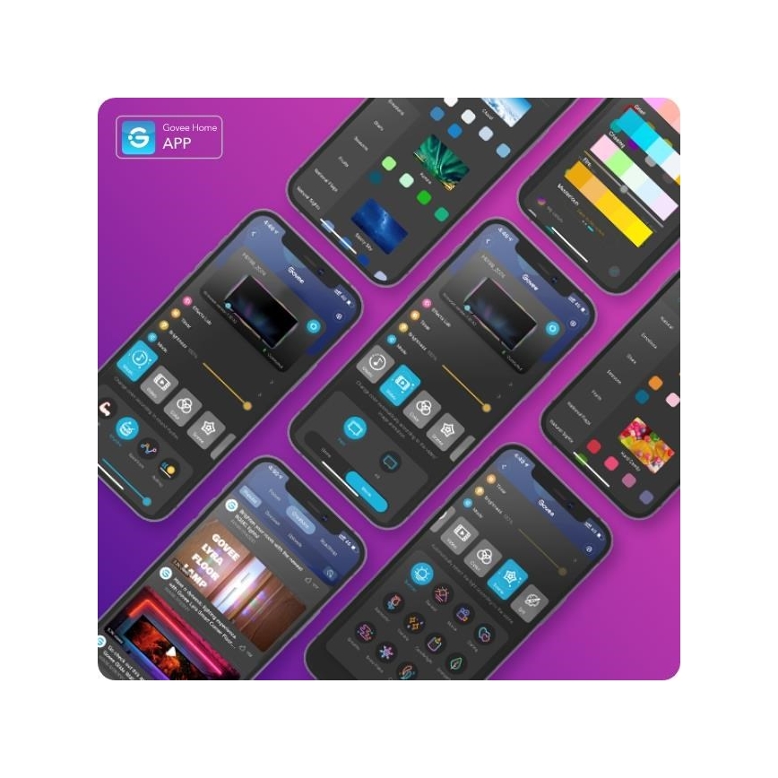 Govee - Wi-Fi RGBIC Smart PRO LED szalag 10m - extra tartós