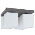 GREAT mennyezeti lámpa 4xE27/25W/230V betonból