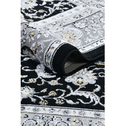 GRECE orientális szőnyeg 120x170 cm 2150 g/m2 fekete/szürke/fehér