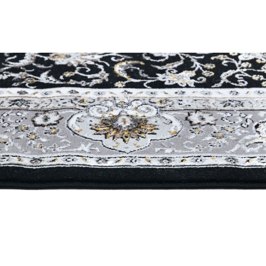 GRECE orientális szőnyeg 120x170 cm 2150 g/m2 fekete/szürke/fehér