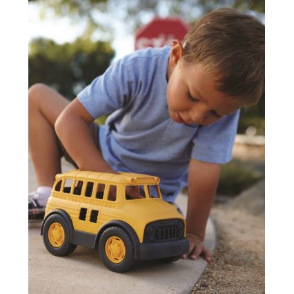 Green Toys - Iskolabusz sárga/fekete