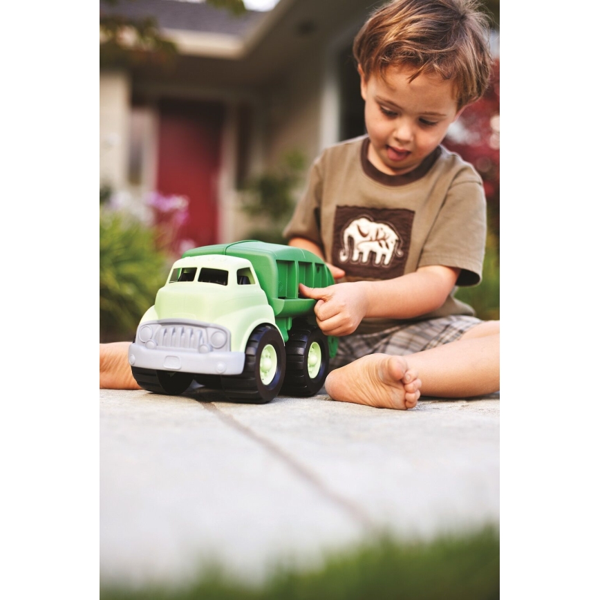 Green Toys - Újrahasznosító szemeteskocsi zöld