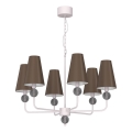 GRENADA láncos csillár 6xE14/15W/230V szürke