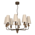 GRENADA láncos csillár 8xE14/15W/230V bézs