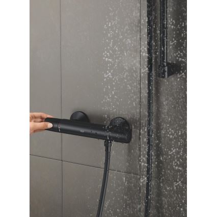 GROHE 1022172432 - PRECISION TREND termosztátos zuhanycsaptelep fekete