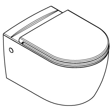 GROHE 103848SH00 - Felfüggesztett WC START ROUND CERAMIC 368 × 543 mm tartós fehér